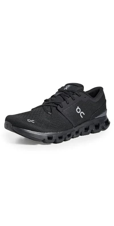 On Cloud X 4 Sneakers Black Eclipse In Black/eclipse