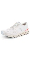 On Cloud X 4 Sneakers Ivory/salm In Ivory/salm