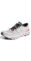 On Cloud X 4 Sneakers Silver/flame In Silver/flame