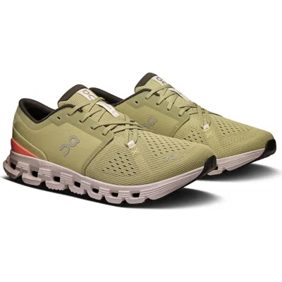 On Cloud X 4 Training Shoe In Caper/salm
