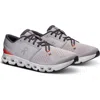 On Cloud X 4 Training Shoe In Silver/flame
