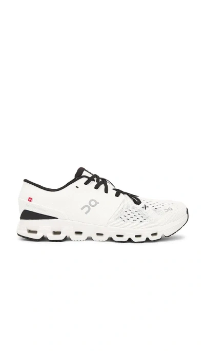 On Cloud X 4 Rubber-trimmed Mesh Running Sneakers In White