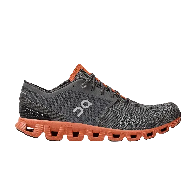 Pre-owned On Cloud X 'rock Rust' In Grey