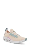On Cloudeasy Knit Running Sneaker In Fawn/surf