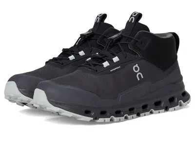 On Cloudhero Mid Waterproof (big Kid) Kid's Shoes Black/eclipse : 3.5 Big Kid M, Synthetic