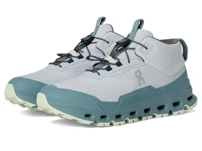 On Cloudhero Mid Waterproof (big Kid) Kid's Shoes Glacier/sea : 4.5 Big Kid M, Synthetic