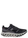 On Cloudhoriz Rubber-trimmed Mesh Running Sneakers In Black