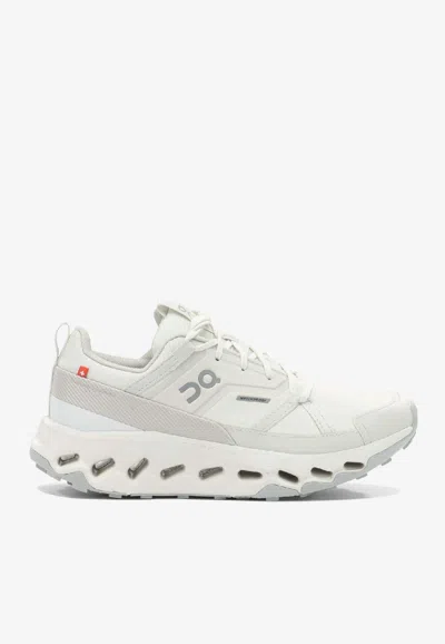 On Cloudhoriz Waterproof Low-top Sneakers In White