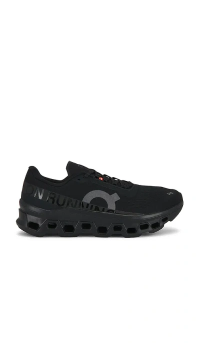 On Cloudmster 2 Rubber-trimmed Mesh Running Sneakers In Black