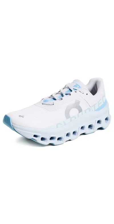 On Women's Cloudmster Road Running Sneakers In Frost/wash