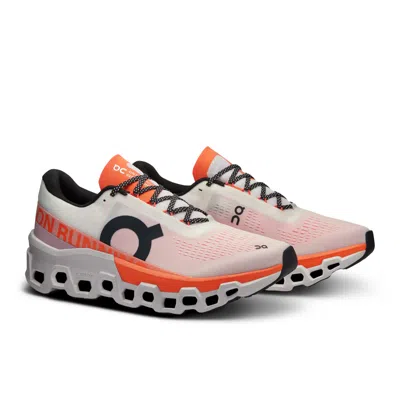 Pre-owned On Cloudmster 2 Running Shoes White Flame Men's In Undyed&flame