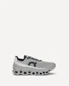 On Breathable Grey Sneakers With Robust Rubber Sole In Gray