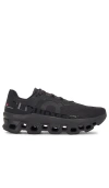 On Cloudmster Void Rubber-trimmed Mesh Running Sneakers In Black