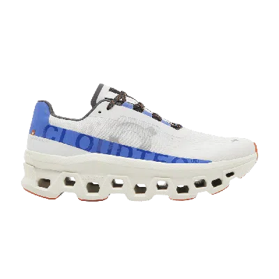 Pre-owned On Cloudmster 'frost Cobalt' In White