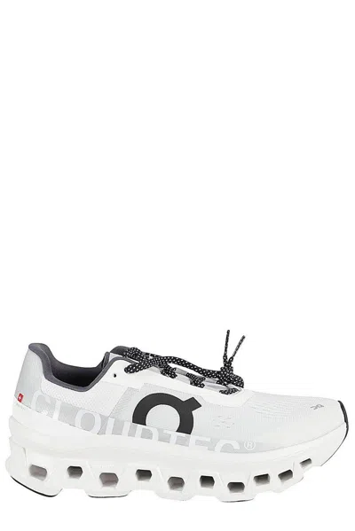 On Cloudmster Lace-up Trainers In White