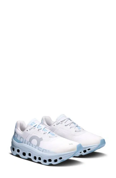 On Cloudmster Perforated Nyl Sneakers In Blue