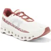 On Cloudmster Running Shoe In Ivory/ Ruby