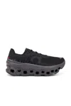On Cloudmster 2 Rubber-trimmed Mesh Sneakers In Black & Magnet