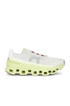 On Cloudmster Sneaker In Frost & Acacia