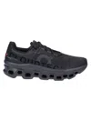 On Cloudmster Rubber-trimmed Mesh Running Sneakers In All Black