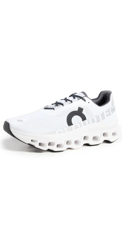 ON CLOUDMONSTER SNEAKERS ALL WHITE