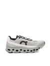 On Breathable Grey Sneakers With Robust Rubber Sole In Gray