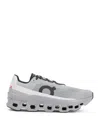 On Breathable Grey Sneakers With Robust Rubber Sole In Grey