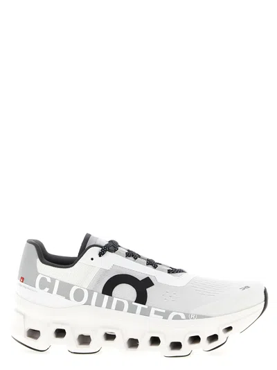 ON CLOUDMONSTER SNEAKERS WHITE/BLACK