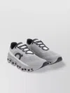 On Breathable Grey Sneakers With Robust Rubber Sole