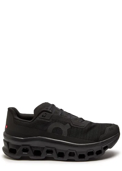 On Cloudmster Void Mesh Sneakers In Black