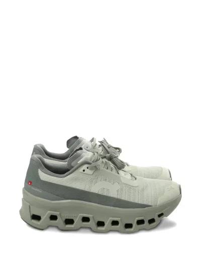 On Cloudmster Void Perforated Sneakers In Gray