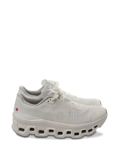 On Cloudmster Void Perforated Sneakers In White