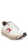 On Mens Ivory Sand Cloudmster Void Mesh Trainers In White