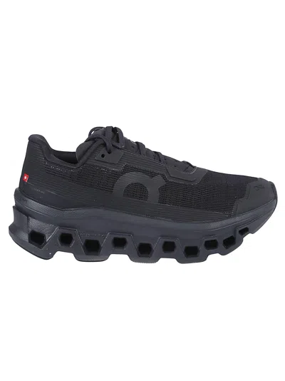 On Cloudmster Void Sneakers In Black