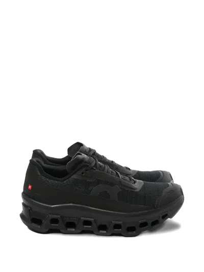 On Running Cloudmster Lace-up Sneakers In Black