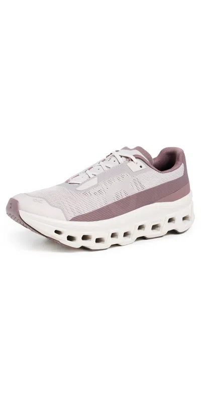 ON CLOUDMONSTER VOID SNEAKERS FOG/PEARL