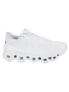 On Lightweight Grey Sneakers With Breathable Upper In White