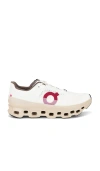 On Mens Ivory Sand Cloudmster Void Mesh Trainers In Neutral