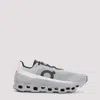On Breathable Grey Sneakers With Robust Rubber Sole In Gray
