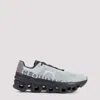 On Cloudmster Textile Sneakers Perforated Upper In Glacier Black