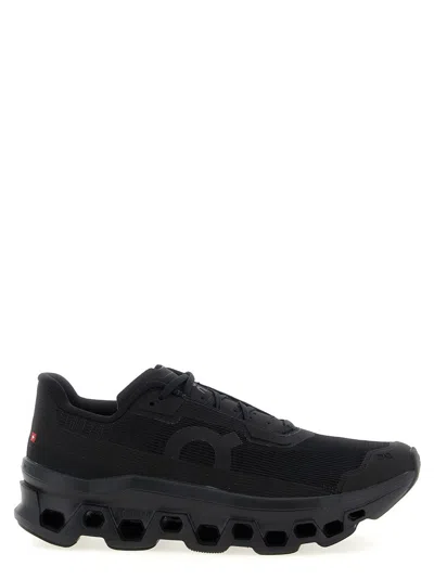 On Cloudmster 2 Rubber-trimmed Mesh Running Sneakers In Black