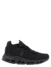 On 'rubber Sole Perforated Detailing Sneakers' In Black
