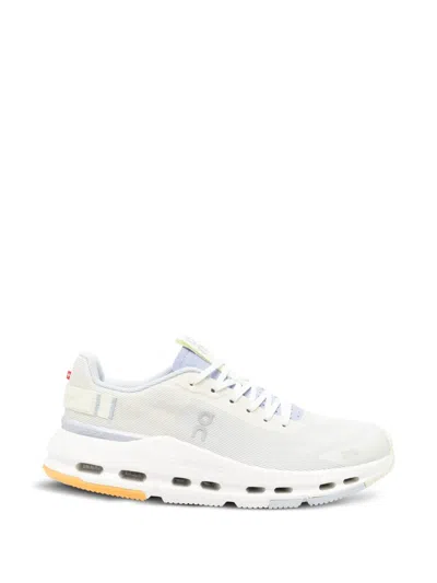 On Cloudnova Form 2 Logo Lace-up Sneakers In White