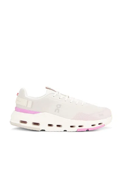 On Cloudnova Form 2 Sneaker In Pearl & Raspberry