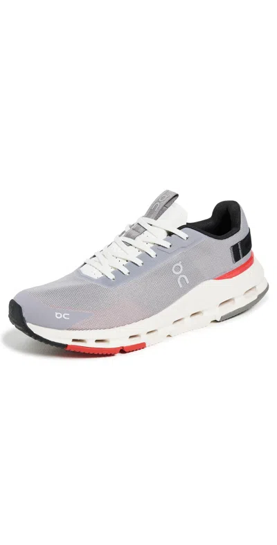 On Cloudnova Form 2 Sneakers Fog/red