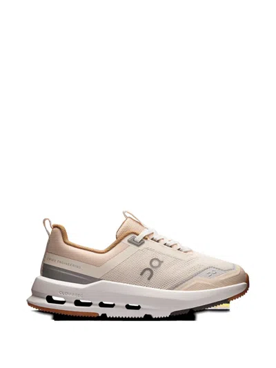 On Kids' Cloudnova Panelled Mesh Sneakers In Neutral