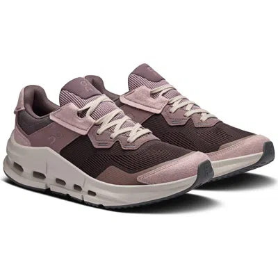 On Cloudnova Rift Panelled Mesh Sneakers In Brown