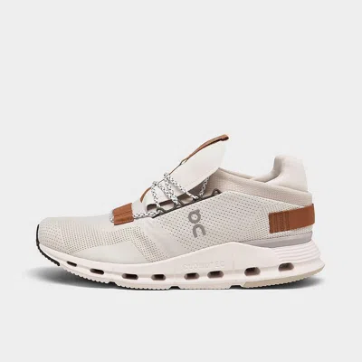 Pre-owned On Cloudnova Running Shoes White/pecan 2699173 101 Men Size 7.5-14