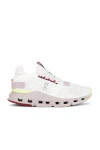 On Cloudnova Sneaker In Undyed White & Fade