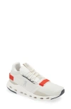 On Cloudnova Sneaker In White/red